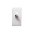 AVE - Commutatore levetta. Domus S44. colore RAL 9010. 1P 10AX 250V finitura lucida 1 Mod.