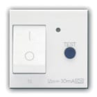 AVE - Interruttore differenziale puro. Domus S44. colore RAL 9010. 2P 16A 30mA 230V finitura lucida 2 Mod.