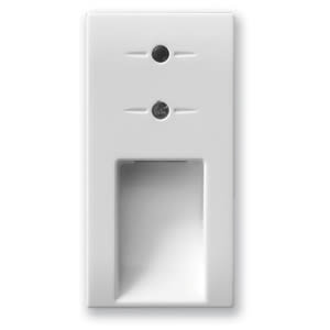 AVE - Segnagradino con led bianco. Domus S44. colore RAL 9010. multitensione finitura lucida 1 Mod.