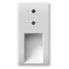 AVE - Segnagradino con led bianco. Domus S44. colore RAL 9010. multitensione finitura lucida 1 Mod.