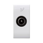 AVE - Presa TV/SAT maschio morsetto a vite. Domus S44. colore RAL 9010 finitura lucida 1 Mod.