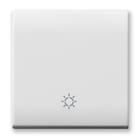 AVE - Tasto simbolo Lampada Domus S44. colore RAL 9010 finitura lucida 2 Mod.