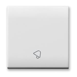 AVE - Tasto simbolo Suoneria Domus S44. colore RAL 9010 finitura lucida 2 Mod.