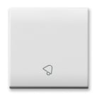 AVE - Tasto simbolo Suoneria Domus S44. colore RAL 9010 finitura lucida 2 Mod.