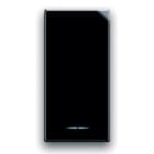 AVE - Pulsante tasto con gemma. Life S44. colore Nero. N.A. 2P 10A illuminabile finitura lucida 1 Mod.