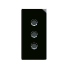 AVE - Presa standard italiano. Life S44. colore Nero. P11 2P+T 10A 250V finitura lucida 1 Mod.