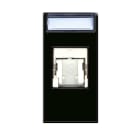 AVE - Presa RJ45 CAT6 FTP schermata Life S44 colore Nero finitura lucida 1 Mod.