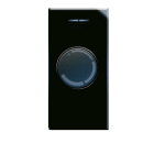 AVE - Dimmer rotativo. Life S44. colore Nero. 100500w 250V finitura lucida 1 Mod.