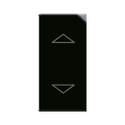 AVE - Commutatore a bascula. Life S44. colore Nero. 1P 10AX 250V finitura lucida 1 Mod.