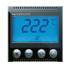 AVE - Termostato elettronico con display. Life S44. colore Nero. 230V NA+NC 2A finitura lucida 2 Mod.