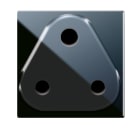 AVE - Presa std inglese. Life S44. colore Nero. 5A 250V 2P+T finitura lucida 2 Mod.