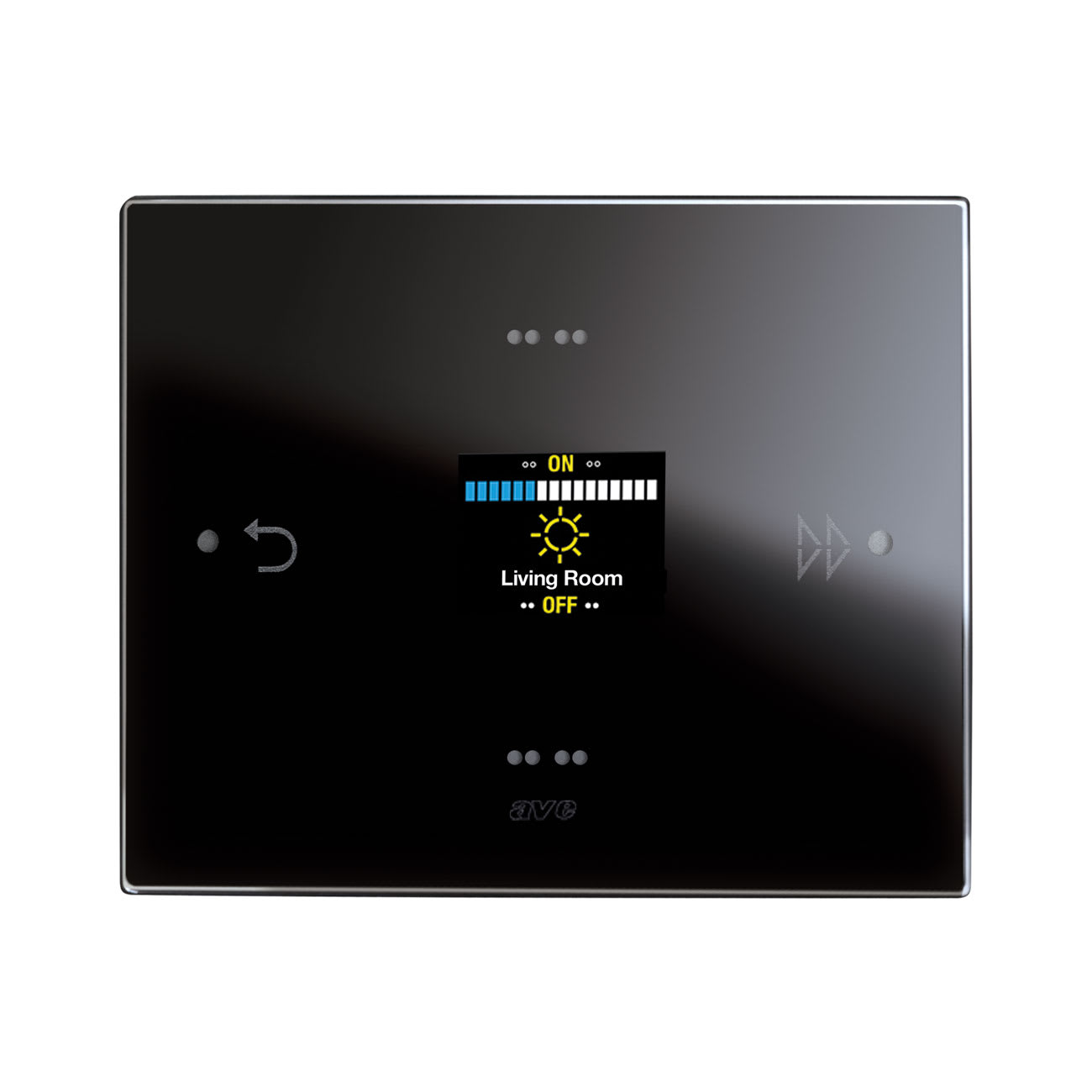 AVE - RoomController multifunzione KNX Vetro nero Life 3 Mod. S44