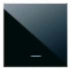 AVE - Tasto con gemma per pulsanti Life S44. colore Nero finitura lucida 2 Mod.