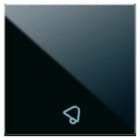 AVE - Tasto simbolo Suoneria Life S44. colore Nero finitura lucida 2 Mod.
