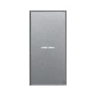 AVE - PULSANTE ASSIALE CON GEMMA. ALLUMIA S44. COLORE RAL 9007. 1P 10A ILLUMINABILE FINITURA LUCIDA 1 MOD.