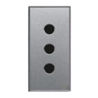 AVE - Presa standard italiano. Allumia S44. colore Grigio Tech. P11 2P+T 10A 250V finitura lucida 1 Mod.