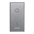 AVE - Interruttore con gemma. Allumia S44. colore Grigio Tech. 2P 16AX illuminabile finitura lucida 1 Mod.