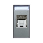 AVE - Presa RJ45 CAT6AS FTP schermata Allumia S44 colore Grigio Tech finitura lucida 1 Mod.