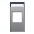 AVE - Adattatore per connettori RJ45. Allumia S44 colore Grigio Tech finitura lucida 1 Mod.