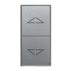 AVE - Commutatore stabile. Allumia S44. colore Grigio Tech. 1P 10AX 250V finitura lucida 1 Mod.