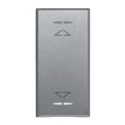 AVE - Doppio pulsante con frecce. Allumia S44. colore Grigio Tech. 1P NA+1P NA 10A 250v finitura lucida 1 Mod.