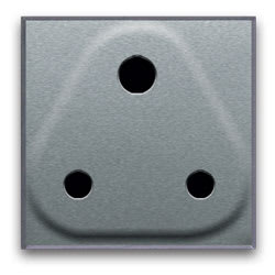 AVE - Presa std inglese. Allumia S44. colore Grigio Tech. 5A 250V 2P+T finitura lucida 2 Mod.