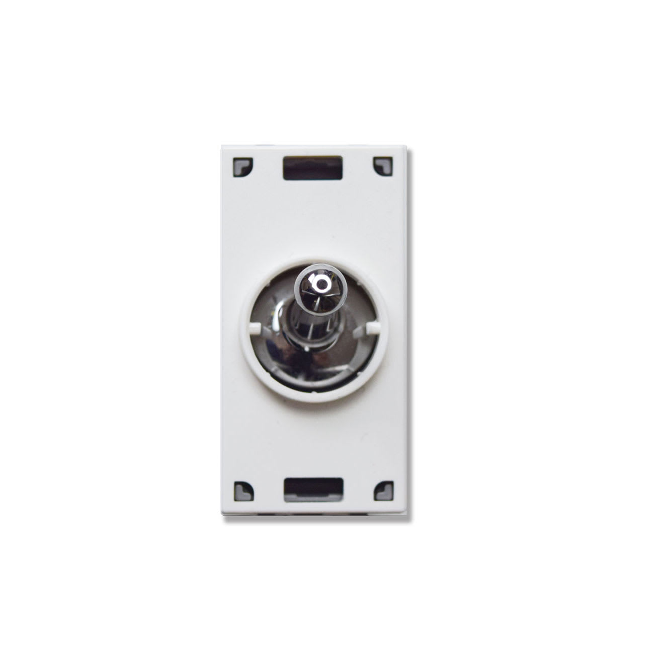 AVE - Pulsante levetta cromo. New Style S44. 1P 10A 250V  1 Mod.