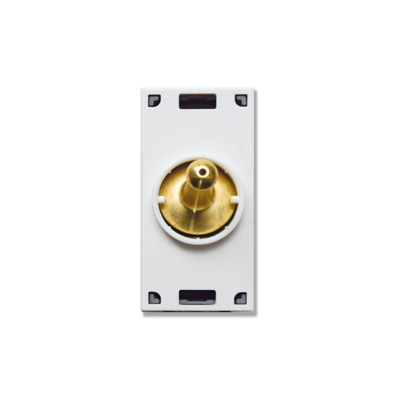 AVE - Pulsante levetta ottone. England Style S44. 1P 10A 250V 1 Mod.
