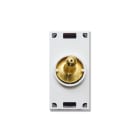 AVE - Pulsante levetta ottone. England Style S44. 1P 10A 250V 1 Mod.