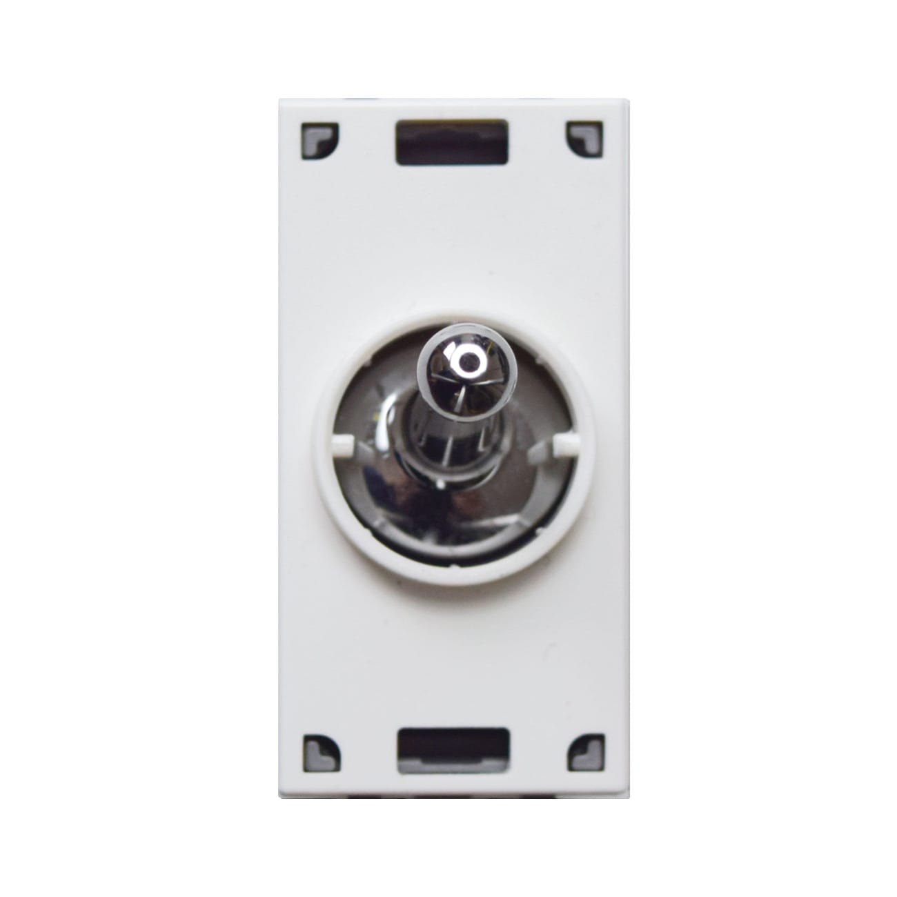 AVE - Interruttore levetta cromo. New Style S44. 2P 20AX 250V  1 Mod.