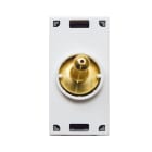 AVE - Interruttore levetta ottone. England Style S44. 2P 20AX 250V 1 Mod.