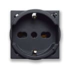 AVE - Presa schuko bipasso. New/England Style S44. colore Tekla. 10/16A 2P+T 250V 2 Mod.