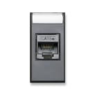 AVE - Presa RJ45 CAT6 UTP non schermata Tekla S44 colore grigio Tekla finitura opaca 1 Mod.