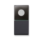 AVE - Pulsante con spia. Tekla S44. colore grigio Tekla. 1P NA 10A 250V finitura opaca 1 Mod.