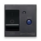 AVE - Interruttore magnetotermico differenziale. Tekla S44. colore grigio Tekla. 1P+N 10A 230V 3kA 10mA finitura opaca 2 Mod.