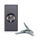AVE - Interruttore a chiave. Tekla S44. colore grigio Tekla. 2P 10AX 250 finitura opaca 1 Mod.