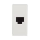 AVE - Presa RJ11 morsetti a vite. WHITEK S44 colore bianco finitura opaca 1 Mod.