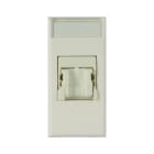 AVE - Presa RJ45 CAT5E UTP non schermata WHITEK S44 colore bianco finitura opaca 1 Mod.