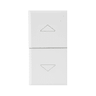 AVE - Commutatore a pulsante. WHITEK S44. colore bianco. 1P 10A finitura opaca 1 Mod.
