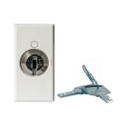 AVE - Pulsante a chiave. WHITEK S44. colore bianco. 2P 10AX 250V finitura opaca 1 Mod.