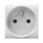 AVE - Presa Std francese. WHITEK S44. colore bianco. 2P+T 16A 250V finitura opaca 2 Mod.