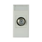 AVE - Presa TV/SAT femmina tipo F. WHITEK S44. colore bianco finitura opaca 1 Mod.