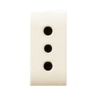 AVE - Presa standard italiano. Class S44. colore RAL 1013. P11 2P+T 10A 250V finitura lucida 1 Mod.