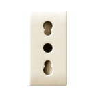 AVE - Presa bipasso Class S44. colore RAL 1013. 2P+T 10/16A 250V finitura lucida 1 Mod.