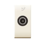 AVE - Presa TV/SAT maschio morsetto a vite. Class S44. colore RAL 1013 attenuazione 6dB finitura lucida 1 Mod.