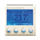 AVE - Cronotermostato elettronico con display 230V. Class S44. colore RAL 1013 finitura lucida 2 Mod.