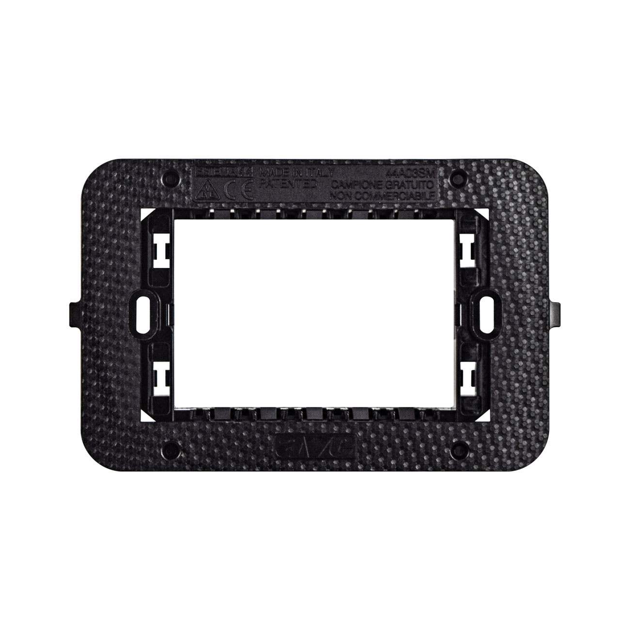 AVE - Supporto Smart44 con viti. per scatole rettangolari. 3 Mod.