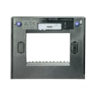 AVE - SUPPORTO COLORE GRIGIO TEKLA RAL 7016 PER PLACCHE SMART TOUCH A SCIVOLO CON VITI 3 MOD.