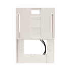AVE - Supporto colore RAL 9010 per placche scivolo con viti 3 Mod.