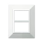 AVE - Placca Zama. S44 colore bianco. con cornicetta 3+3 Mod.